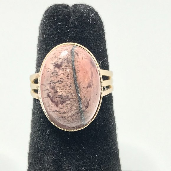 One Simple Pleasure | Jewelry | Rhodonite Sizeable Silver Ring | Poshmark
